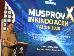 Sekda Aceh Buka MUSPROV XI INKINDO Aceh 2026